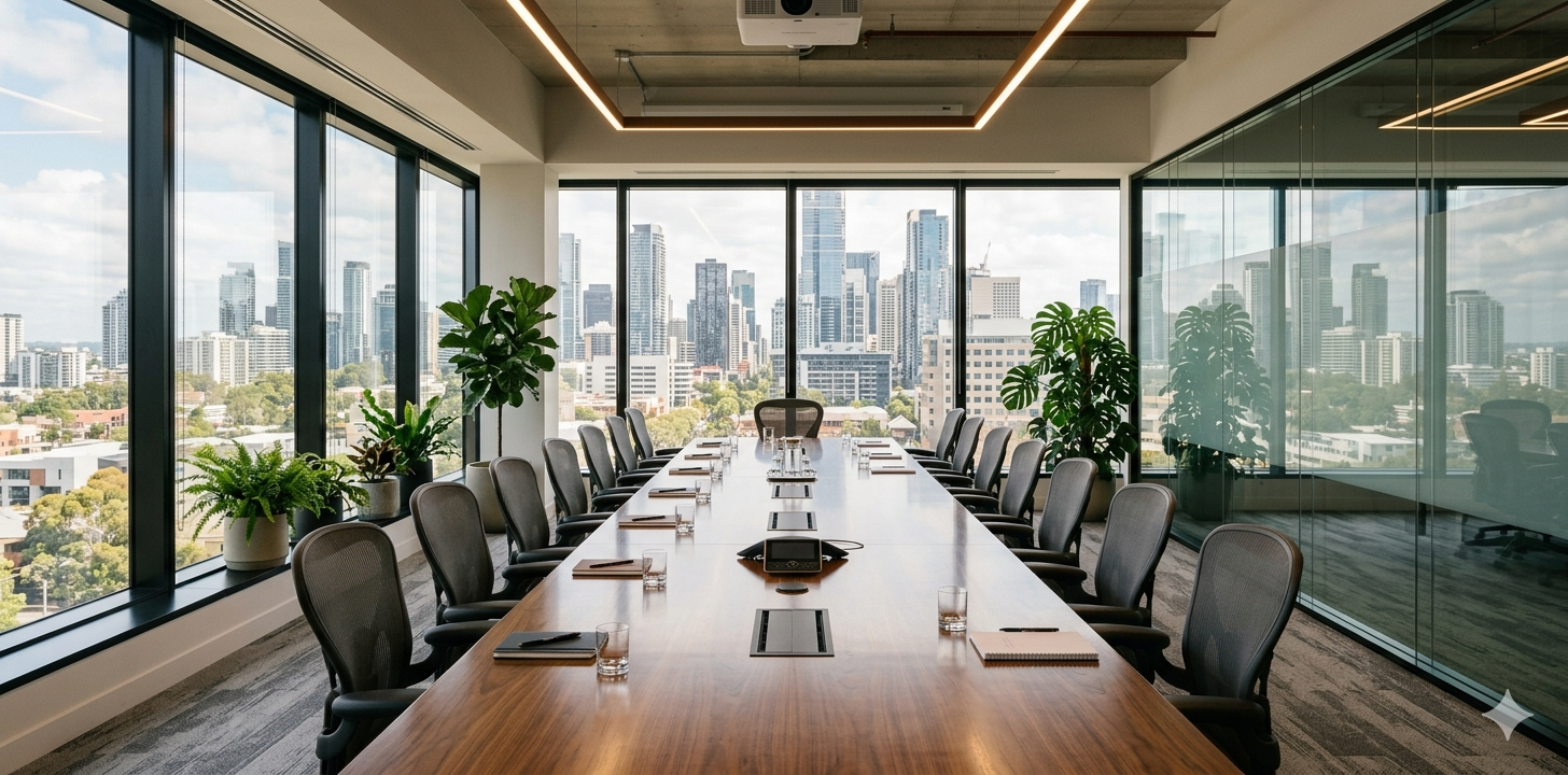 End of lease office cleaning Melbourne — vacant office ready for property manager inspection