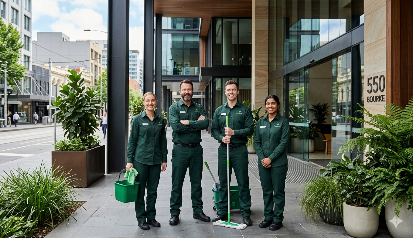 Golden Star Office Cleaning team Melbourne — professional office cleaners since 2012